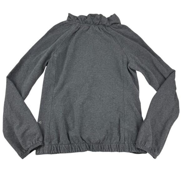 LULULEMON After All Pullover Heathered Black Sz 4 - Picture 5 of 7